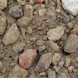 6F4 Recycled Aggregate, also known as crusher run, recycled hardcore, CBT or brick rubble